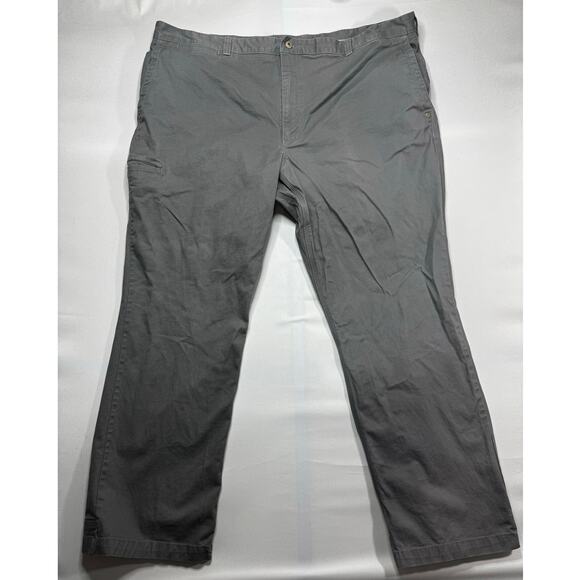 Duluth Trading Co. Men's Flex Ballroom Khakis Gray Chino Pants - 48x34 (48x32.5) - Picture 1 of 4
